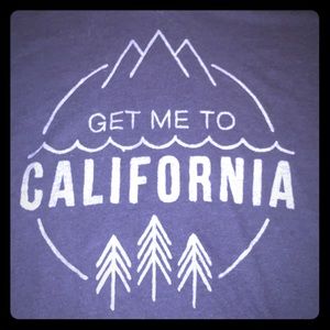 Get Me To California V Neck T Shirt